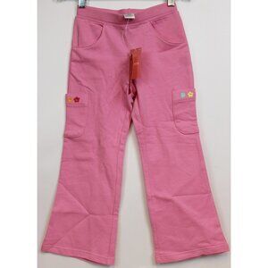 NEW 2007 Gymboree Spring Rainbow Yoga Pants 10 Flower Embroidery Pockets Lounge